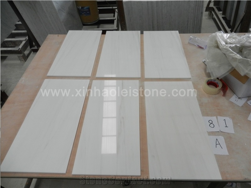 Bianco Dolomiti Marble Tiles, Grade a White Marble Tiles for Walling/Flooring / Bianco Dolomite