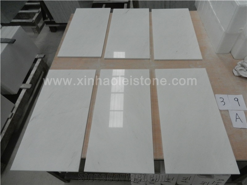 Bianco Dolomiti Marble Tiles, Grade a White Marble Tiles for Walling/Flooring