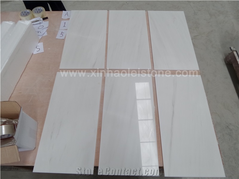 Bianco Dolomiti Marble Tiles, Grade a White Marble Tiles for Walling/Flooring,Star White Marble Tiles Cut to Size