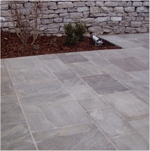 Kandla Grey Sandstone tiles & slabs, gray sandstone floor covering tiles, walling tiles 