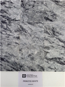 Coahuila Princess White Marble Polished Tiles
