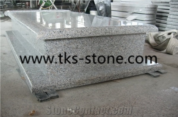 G383 Granite Pearl Flower Poland, Tombstones Granite Gravestones
