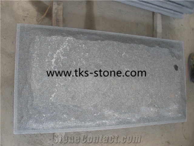 G654 Granite Mushroom Stone,China Dark Grey Granite Mushroom Wall Cladding,Padang Dark Granite Mushroomed Stone