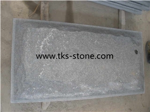 G654 Granite Mushroom Stone,China Dark Grey Granite Mushroom Wall Cladding,Padang Dark Granite Mushroomed Stone