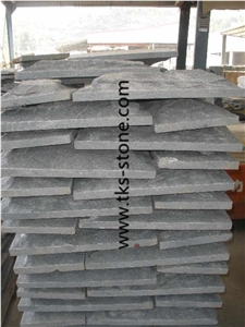 G654 Granite Mushroom Stone,China Dark Grey Granite Mushroom Wall Cladding,Padang Dark Granite Mushroomed Stone