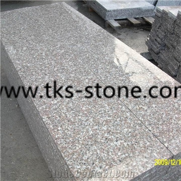 G664 Granite Tile,Brainbrook Pink Granite Wall Covering,China Ruby Red Granite Floor Covering,Luna Pearl Granite Tile