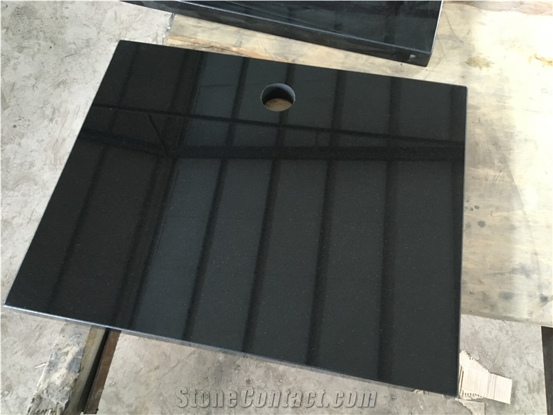 China Black Granite a Grade Countertop Polished