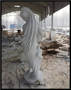 White Marble Woman Statue, Mary Statue & Western Style Sculptures