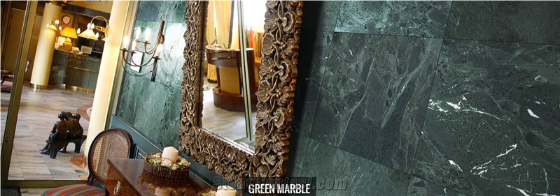 green Marble tiles & slabs,  polished marble wall covering tiles, flooring tiles 