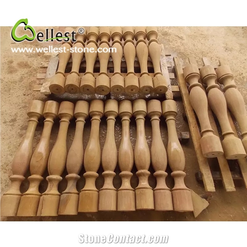Best Price Factory Cut-To-Size Exterior Sandstone Balustrades