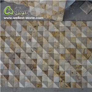 Best Selling Factory Honed Travertine Mosaic for Wall