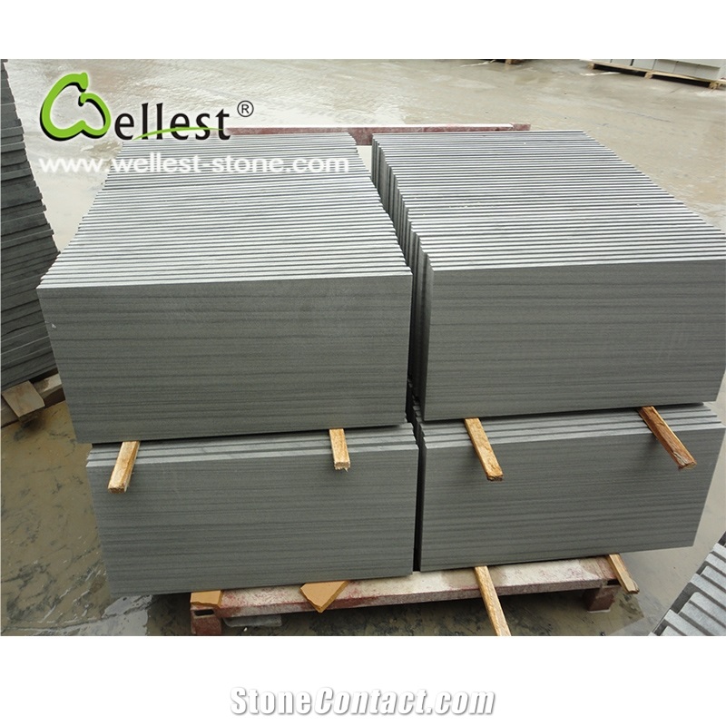 Best Selling High Quality Natural Grey Color Honed Finished Sandstone for Wall Decoration