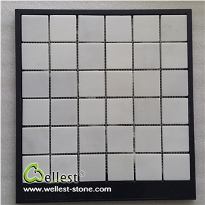 Building Materials Polished White Marble Bathroom Mosaic