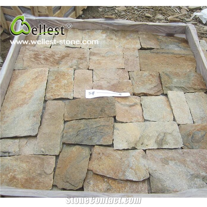 China Factory Natural Rustic Color Cheap Slate Loose Ledge Stone for Outdoor Wall