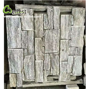China Factory New Design Natural Slate Loose Stacked Stone, Grey Slate Cultured Stone,Ledge