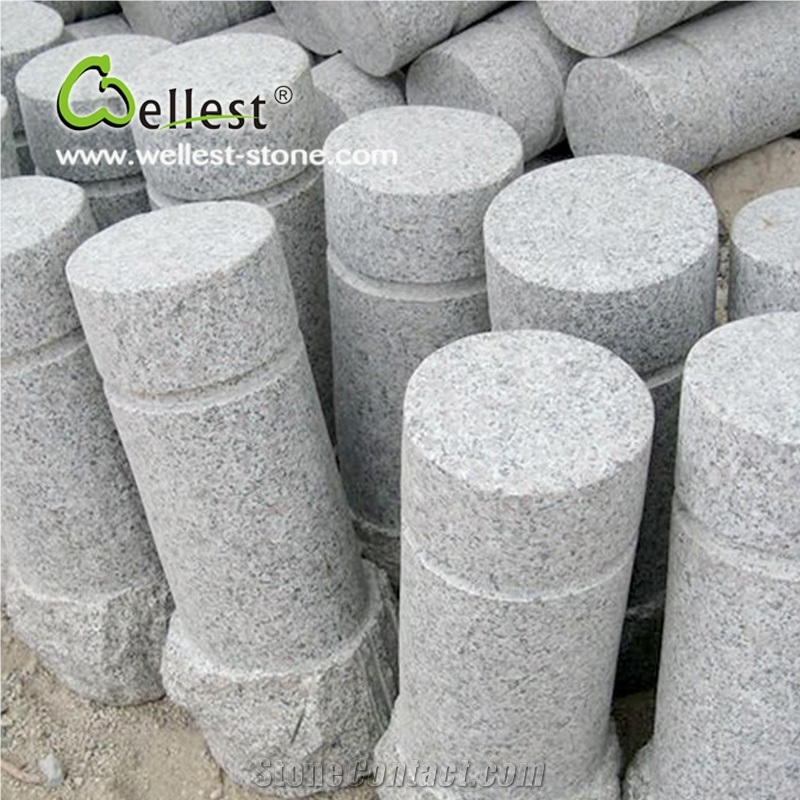 China Grey Color Flamed G623 Good Price Granite Parking Curbs for Stopping Car