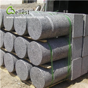 China Grey Color Flamed G623 Good Price Granite Parking Curbs for Stopping Car