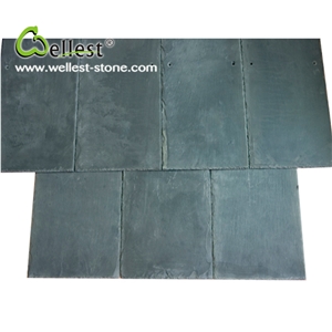 China Natural Green Color Split Edge Good Price Slate Roof Tile