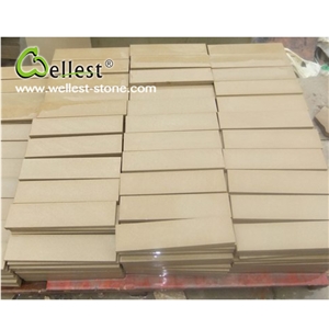 Factory Cut-To-Size Honed Surface Sy156 Beige Fine Buff Sandstone Tile & Slab for Wall Tiles