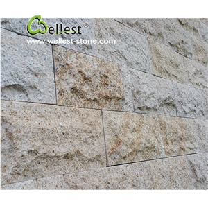 G682 Yellow Rusty Stone, Exterior Walling Chinese Yellow/Beige Mushroom Stone/Granite Tiles/Cladding Stone