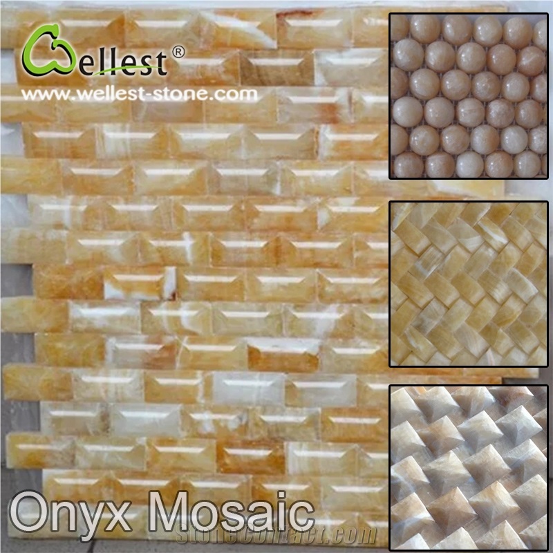 High-End Beautiful Onyx Mosaic for Hotel Project