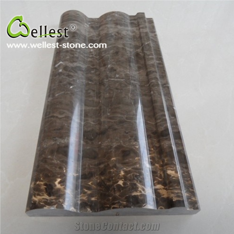 High-End Best Price Coffee Emperador Marble Border for Hotel