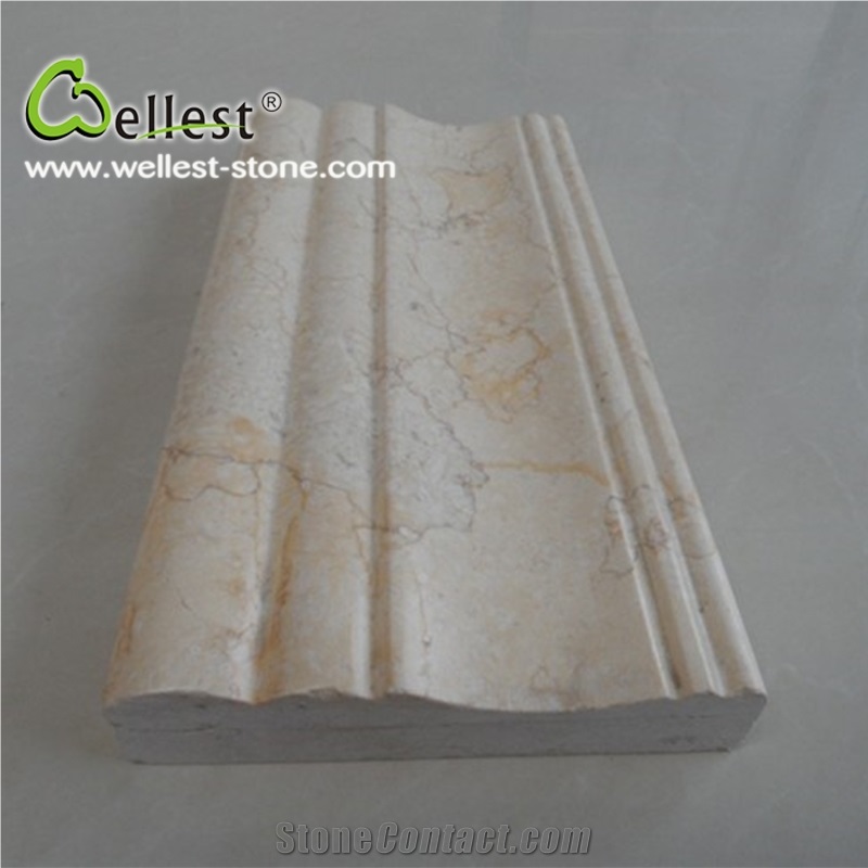 High Quality Polished M852 Giallo Atlantide Marble Mouldings