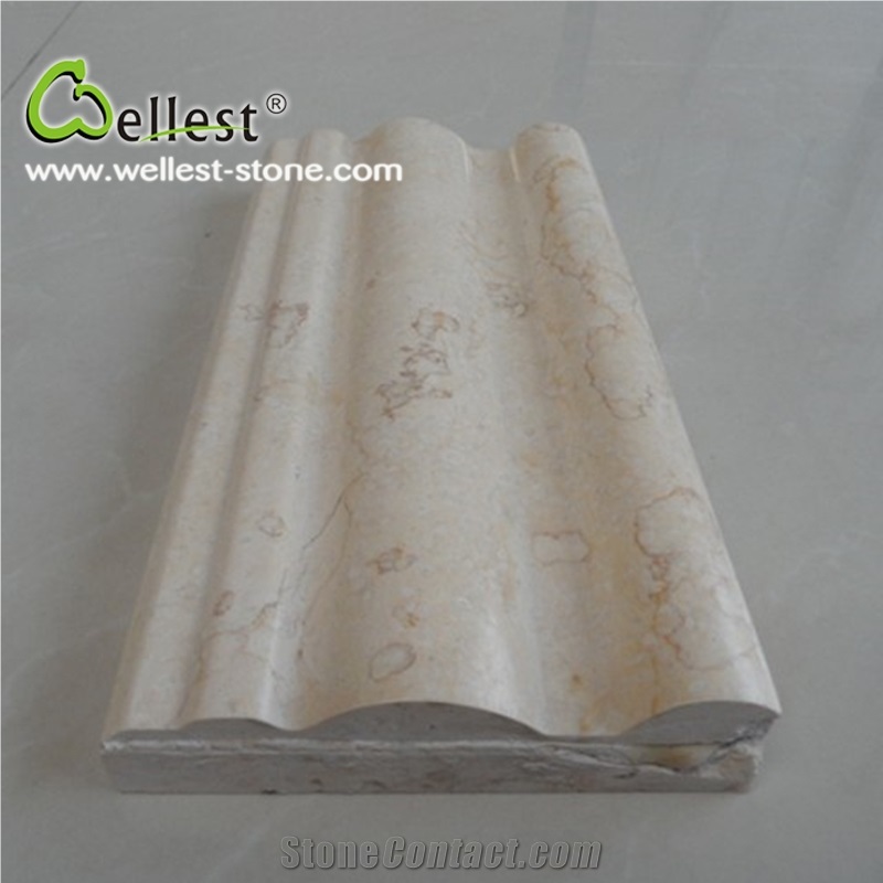 High Quality Polished M852 Giallo Atlantide Marble Mouldings