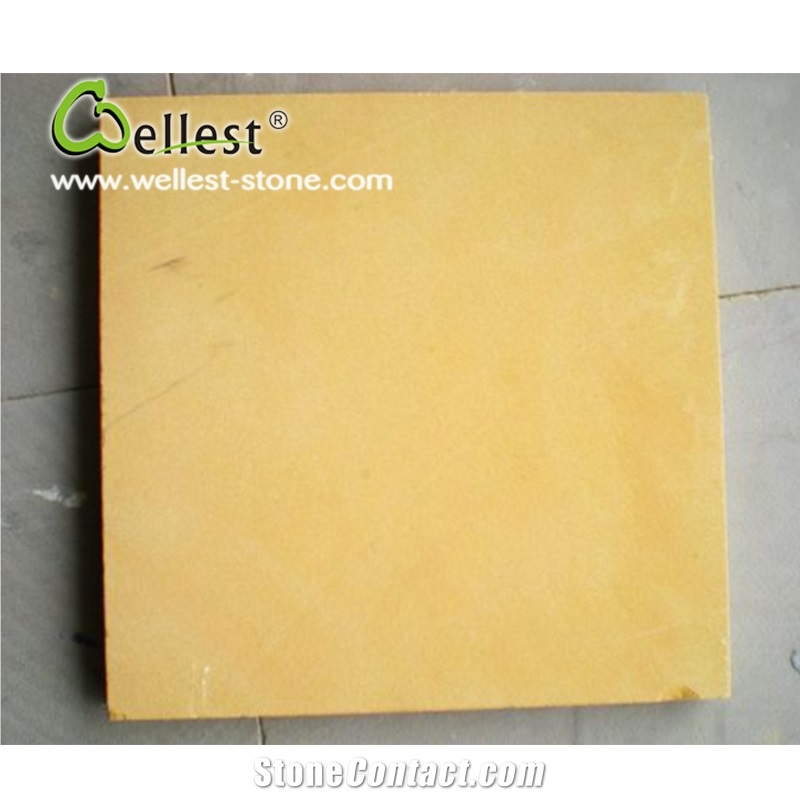 Honed Finished Yellow Sandstone Swimming Pool Copings Pavers