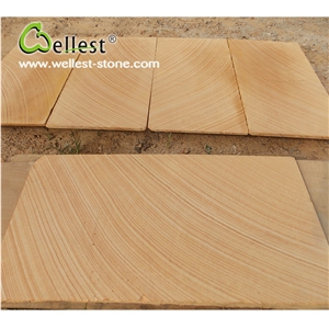 Hot Selling Beautiful China Wooden Sandstone Tile & Slab for Wall and Floor Tile