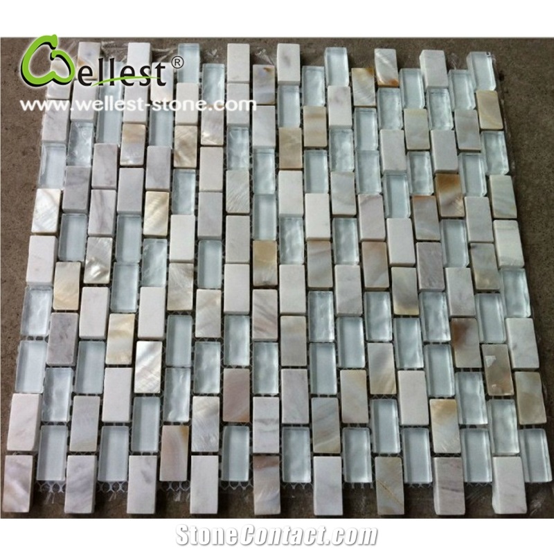 Hot Selling Best Price Marble and Glass Mosaic for Wall Decoration