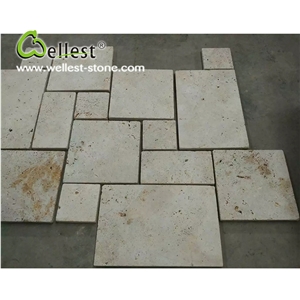 Hot Selling China Factory Good Price Beige Travertine Tile for Paving Floor