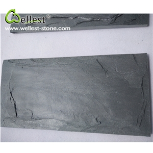 Hot Selling China Factory Natural Black Cheap Slate Mushroom Stone