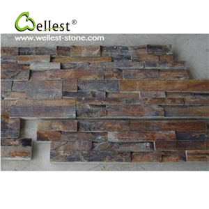 Hot Selling Good Price S015 Rusty Color Slate Cultured Stone / Ledge Stone