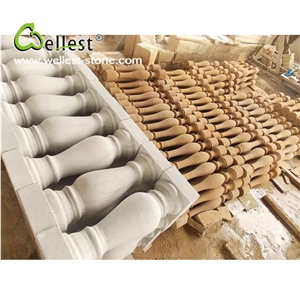 Hot Selling High Quality Honed Sandstone Balustrades for Building Materials
