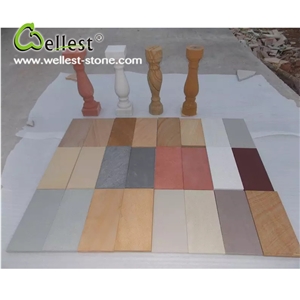 Hot Selling High Quality Honed Sandstone Balustrades for Building Materials