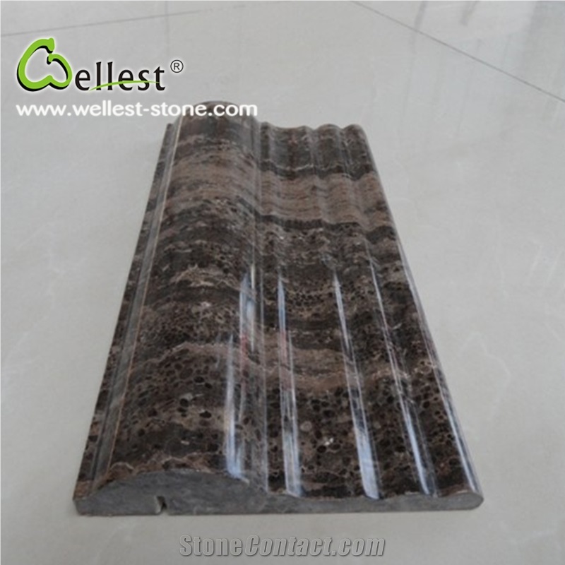 Hot Selling Natural Stone Polished Surface Good Price Marble Border Lines for House /Marble Molding