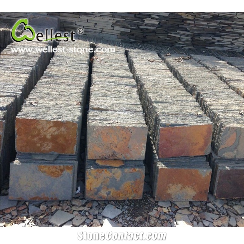 Natural Rusty Color Cheap Slate Roofing Tiles for Sale