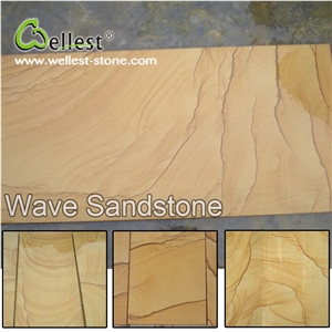 Wholesale China Sy155 Wave Sandstone Tile & Slab for Wall Tile Silk Road Sandstone