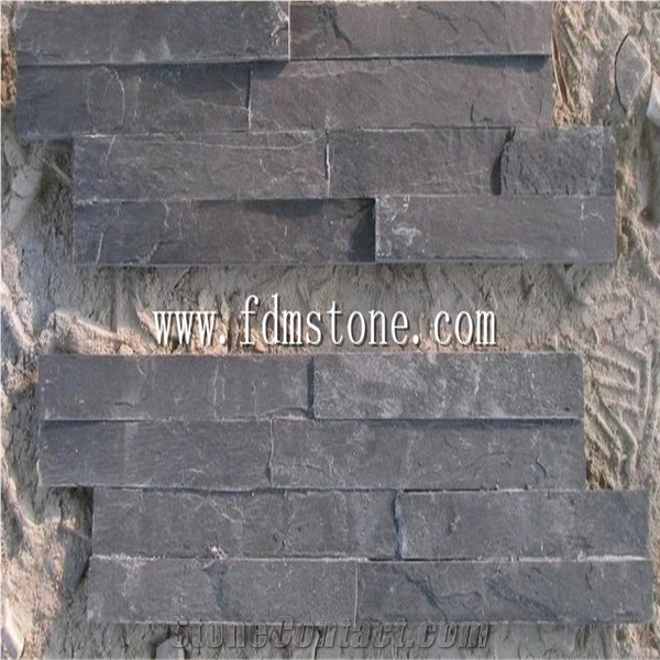 Forest Green Slate Wall Panel,Southland Green Stone Dry Stack Retaining, Free Standing Walls