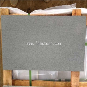 Hainan Grey Basalt Honed Grit 500# Tiles, China Grey Basalt Flooring Tiles and Walling Tiles