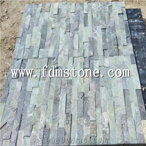 Mustang Grey Slate Culture Stone,Wall Cladding,Slate Cultured Stone,Ledge Stone Split Surface
