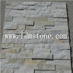 White Quartzite Stack Stone,Wall Cladding,Building Stones
