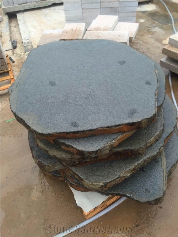 Xiamen Zhangpu Black G685 Black Basalt Natural Split Cobblestone Cube Stone