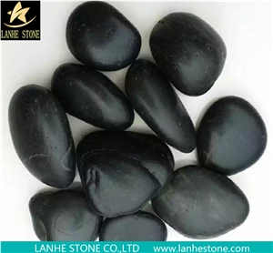Black Pebble,Black Aggregates,Flat Pebble ,Black Gravel,Black River Stone,Polished Pebbles,Gravel