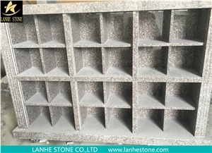 China Grey Granite Columbarium,Grey Granite Stone 48 Niches Cemetery Columbarium,Cremation Columbarium,Urns,Shanxi Black Grey Granite Cremation Columbarium