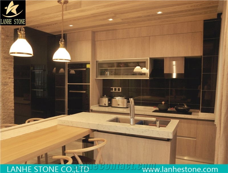 China Quartz Stone Kitchen Countertop,Kitchen Bar Top,Kitchen Island Top,Custom Countertop,Desk Top
