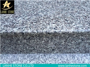 Chinese Hot Sale White Granite Stairs & Steps,G439,China Grey Big White Flower Granite Stairs,Top Polished Steps & Risers,Stair Treads & Thresholds