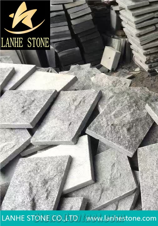G654 Black Granite Natural Surface ,China Black Granite Mushroom Surface,Padang Dark Granite,Sesame Black Granite Wall Covering,Walling Tiles,Building Stones