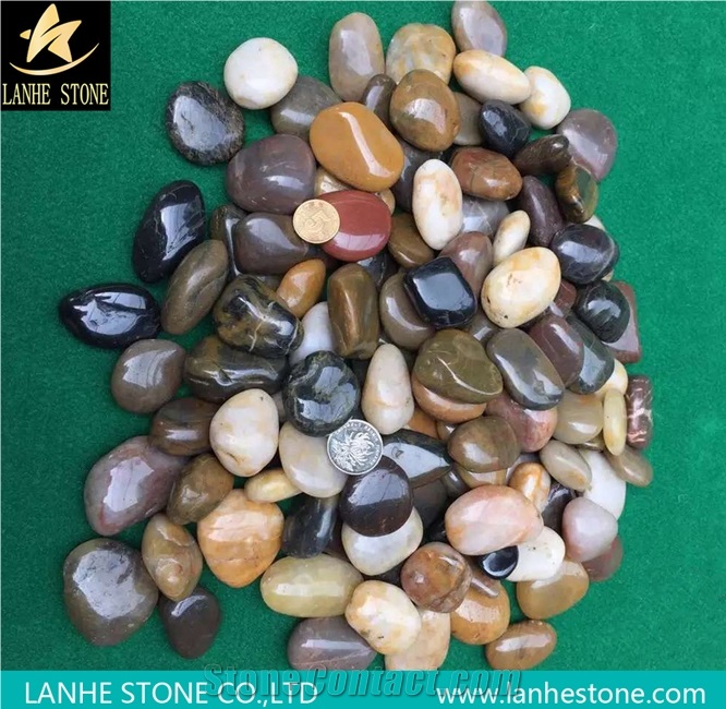 Natural Mixed Color River Stone Pebble Stone